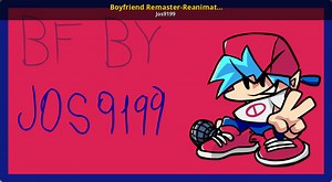 Boyfriend Remaster-Reanimated v2 (FLA included) Mod for Friday Night Funkin' | FNF Mods