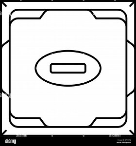 processor chip gaming pc line icon vector illustration Stock Vector Image & Art - Alamy