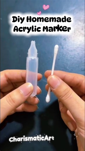 ✨Best out of waste material/Diy homemade acrylic marker#diy #viral #craft #youtubeshorts #diyidea