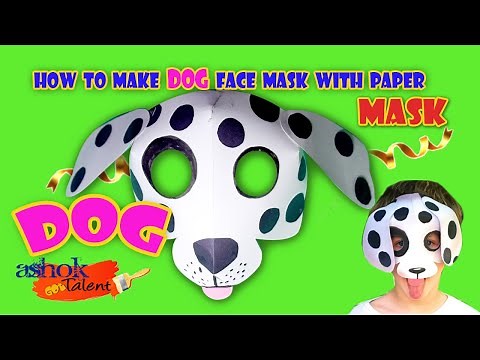 How to Make Dog Mask with Paper at Home\\ Animal mask \\ Paper Craft idea.