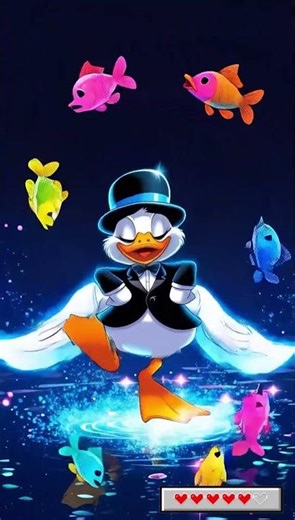 The Dapper Duck's Solo Magic! A Disney 2D Masterpiece of Light and Motion. ✨