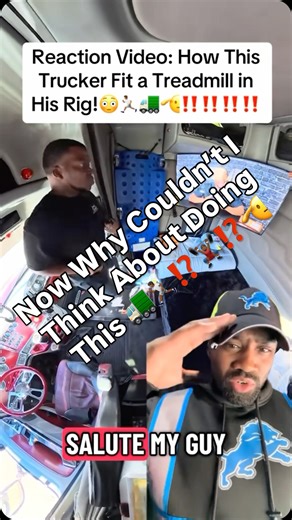 How This Trucker Fit a Treadmill in His Rig! Meet the ultimate road warrior who redefined “trucker fitness”! This amazing, innovative driver featured in this video tackled the biggest challenge of the long-haul life—staying healthy—by doing something truly creative: installing a portable treadmill right inside the truck’s sleeper cab! Watch this video to see the ingenious setup, the modifications they made to maximize space and ensure safety, and how they manage to clock in their daily steps and