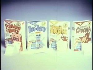 Monster Cereal 70s Commercial Featuring Count Chocula, Franken Berry, and Frute Brute