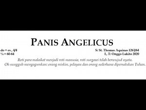 PANIS ANGELICUS - ONGGO LUKITO, dinyanyikan oleh VINCENT CHOIR
