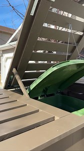 Our enclosures are designed with your convenience in mind! ✔️ Lid Support – A special wooden support holds the enclosure lid open, making it easy to throw in and take out trash. ✔️ Dual-Lid Opening – The bin lid attaches to a carabiner on the enclosure lid, so both lids open simultaneously with one simple lift! No more hassle – just style, organization, and ease! ♻️🔥 #TrashBinStorage #GarbageEnclosure #WasteManagement #OutdoorStorage #BackyardOrganization #BinStorage #MadeInAlberta #CustomWoodw