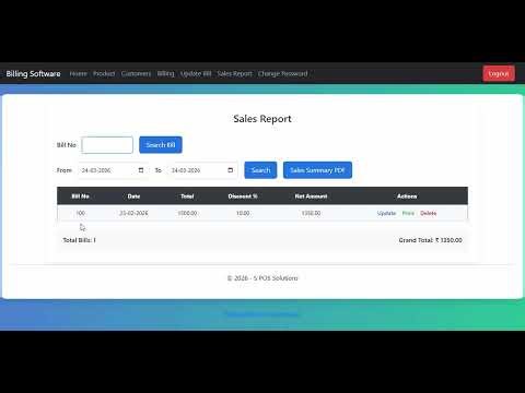 Web Billing Software