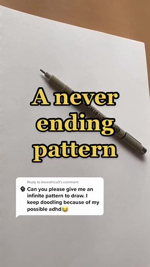 Draw a never ending pattern | Painting Techniques