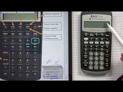 BA 2 Plus Texas Instruments Calculator set up tutorial