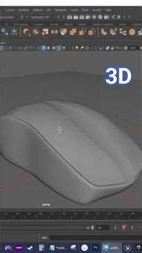 Modeling a computer mouse! #Maya #3D #Gamedev