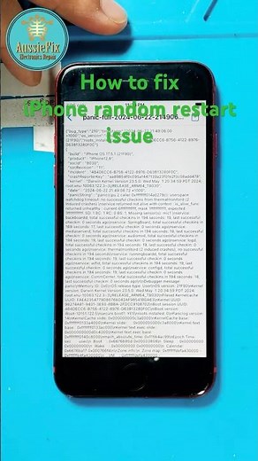 How to fix iphone random restart using panic full | analizar panic full #repair #fix #smartphone