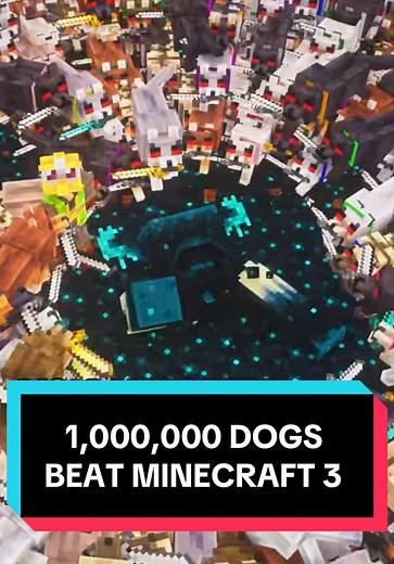 Replying to @Laff i am making 1 million dogs beat #minecraft