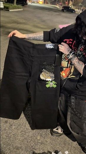 $50 baggy jeans 😼 #shorts