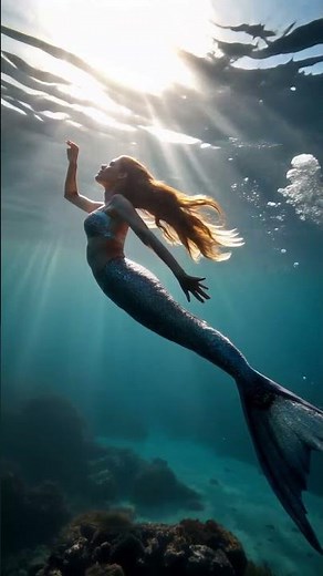 🌊 Realistic Mermaid Swimming Underwater | Unbelievable Ocean Sighting