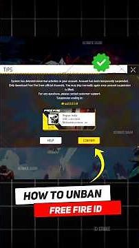 How To Unban Free Fire Id 💯😱 Free Fire Id Suspended Problem Solution #freefireidunban #ffidunban #ff