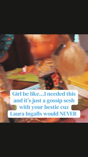 Why is this giving Mary is gonna tell Pa if you don’t get started on your chores vibes? #hollyhobbie #littlehouseontheprairie #miniaturedrama #whatsgoingon #genxtok