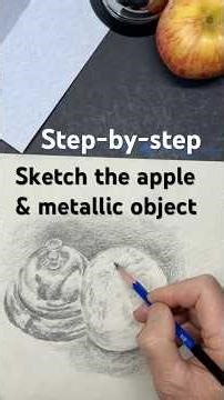 Sketch from life, metallic object, and Apple step-by-step