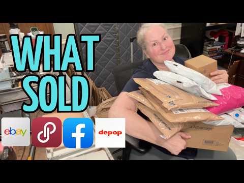 $386 in Sales on Depop, Poshmark, eBay and Facebook! What I Sold for a Profit as a Reseller
