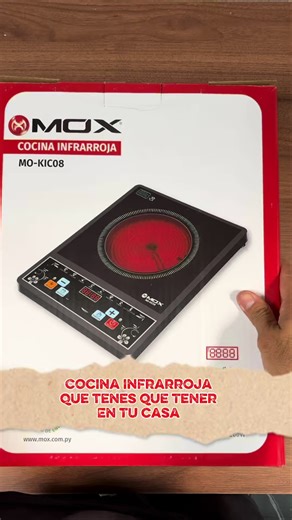 ✨ Nuevo ingreso La cocina infrarroja MOX MO-KIC08 es práctica, moderna y súper eficiente para cocinar rápido. 🔥 Tecnología infrarroja ⚡ Potencia de 2200W 🖥️ Panel digital con visor LED ⏱️ Temporizador integrado 🧼 Superficie de vidrio fácil de limpiar 🔌 Diseño portátil y compacto 💰 Precio: 143.000 gs 📲 ¡Pedí la tuya antes de que se agoten! 🍳✨