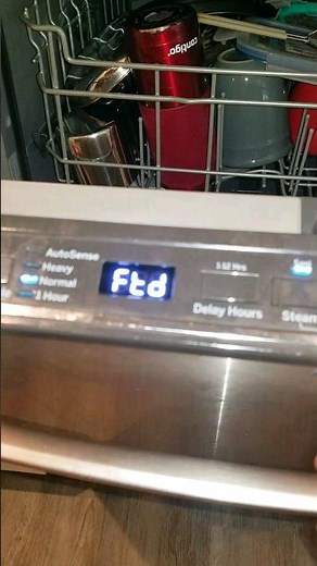 FTD error code dishwasher GE #appliancerepair #dishwasher #ftd #error