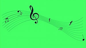 Musical Notes Floating Effect Green Screen Stock Footage Video (100% Royalty-free) 3717777173 | Shutterstock