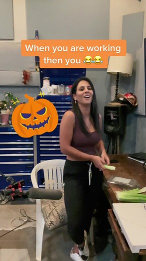 Another fun day laughing at work #reelfoleysound #foley #foleyartist #asmr #fyp #postproduction #lovemyjob #bts #audio #sound #pumpkin #laughatwork #slowmotionlaugh