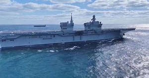 Chinese Navy's amphibious assault ship "Sichuan" completes first sea trial