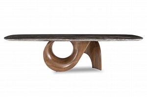 [Hot Item] Solid Wooden Nature Marble Pratical Custom Unique Dining Room Restaurant Hotel Dining Table