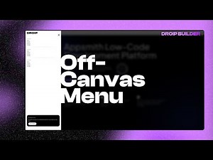 How to Build an Off-Canvas Menu Using Droip Builder