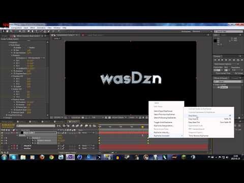 Text Animation with Element 3D // After Effects Tutorial // by wasDzn