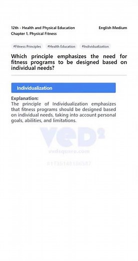 12th Health: Fitness Program Design Principle