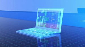 Descargar código de computadora con fondo de cuadrícula gratis