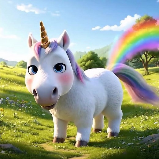 Cute Unicorn Accidentally Farts Rainbow 🌈😳🦄