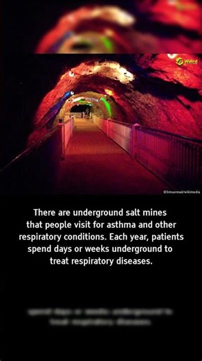 The "Illegal" cure hidden deep underground​🧂 #MedicalMysteries #SaltMine #HealthHacks #StrangePlaces