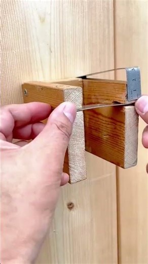 Cuma Modal Kayu & Penggaris! 😲 Tutorial Rak Kapak Anti Mainstream 🪵 #shorts