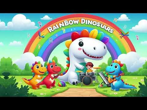 🌈🦖 Rainbow Dinosaurs: A Colorful Prehistoric Adventure!