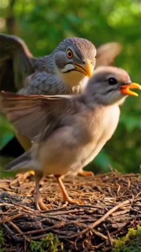 A Baby Bird’s First Flight 🐣🪽 | Mother Watches Proudly | Emotional Nature Moment