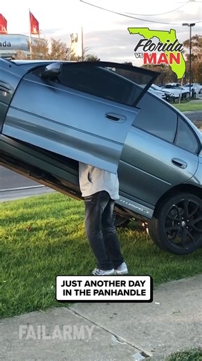 Welcome back to Florida vs. Man! 🐊 Where your car insurance goes to cry #FloridaMan #OnlyInFlorida #SunshineStateChaos #WildFlorida #FloridaContent #Fails | FailArmy