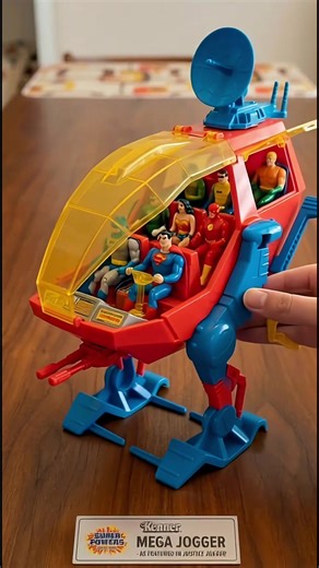 Justice League rolling out in Kenner Super Powers style 🚨 The Mega Jogger looks like it just stepped straight out of an 80s toy commercial. Front laser barrage ready, satellite dish locked in, and the whole squad riding into action. This is the kind of toy design that made the Super Powers line legendary. Pure 80s imagination in plastic. #SuperPowers #KennerToys #80sToys #DCComics #ToyCollectors