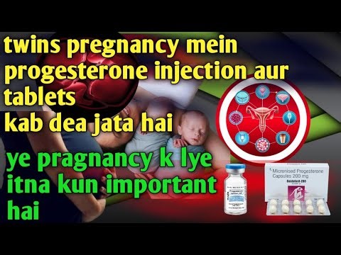 Twins pregnancy mein cholesterol injection kyon Diya jata hai!! Pregnancy mein progesterone