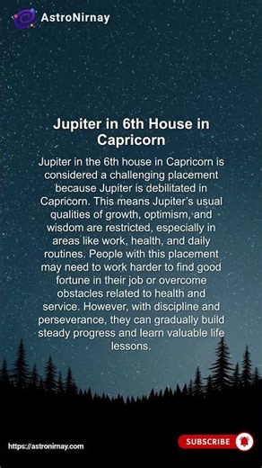 Jupiter in 6th House in Capricorn – Career Growth, Discipline, & Victory Over Challenges Explained!