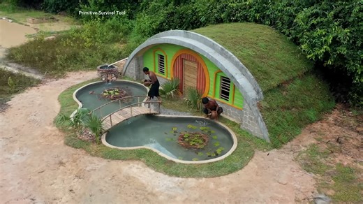 Watch These Primitives Push Through Fatigue to Build a Hobbit Shelter That Holds
