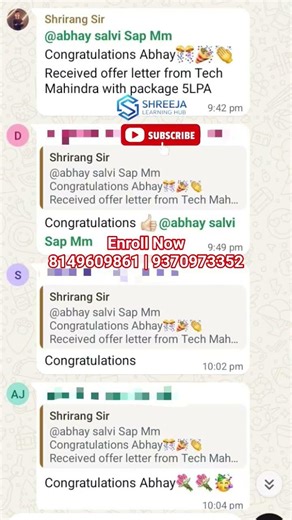 SAP MM Job for Freshers 🚀 | 5 LPA Placement #shorts