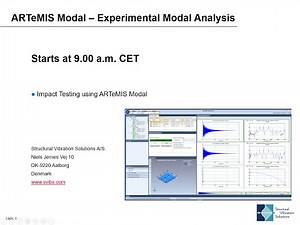 Webinar on Experimental Modal Analysis (EMA) using ARTeMIS modal