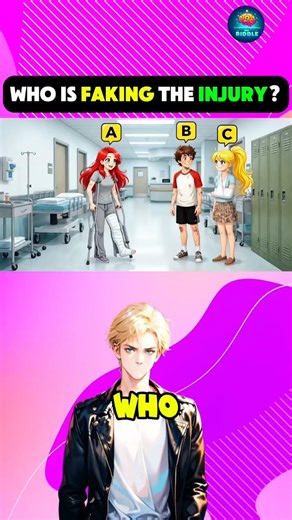 Who is faking the injury? #riddles #quiz #shorts