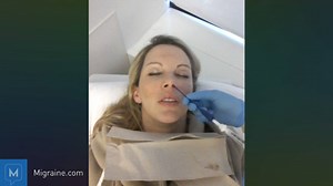 10K views · 225 reactions | Here’s what an SPG nerve block for #chronicmigraines looks like (Not as bad as it sounds!). If your migraines occur in the temples, behind your eyes or generally in the front of your head, the SPG nerve block helps to provide anesthesia to a bundle of nerves that sits behind your nose: https://migraine.com/?p=71291 | Migraine.com | Facebook