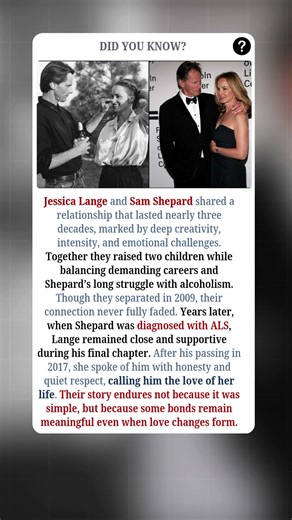 Jessica Lange and Sam Shepard’s Complicated Love