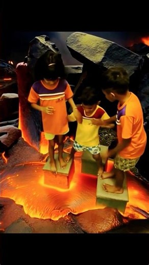 Lava Land | Floor is Lava Bloopers 😂 #childhood #games