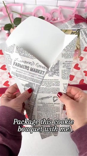 How to Package a Flower Cookie Bouquet for Valentine's Day