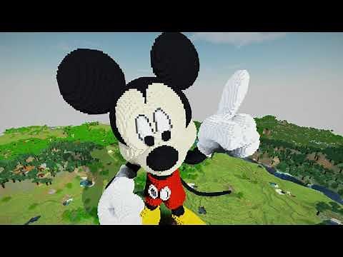 Minecraft Mickey Mouse Build Schematic