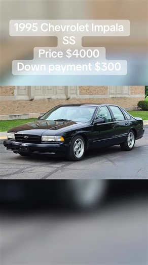 🔥 BLACK ON BLACK 90s ICON! 🔥 This 1995 Chevrolet Impala SS is the definition of old-school muscle. 🖤 ⚫ 75,400 Miles 💪 Legendary 5.7L V8 ⚙️ Automatic Transmission 🏁 Rear-Wheel Drive 🧼 Clean Title 🩶 Light Gray Interior These Impala SS models keep getting harder to find, especially in this condition. Would you keep it stock or build it into the ultimate street cruiser? 👀👇 💬 Rate it from 1-10! ❤️ Follow for more rare, classic, and modern rides posted daily! #Chevrolet #ImpalaSS #ChevyImpal